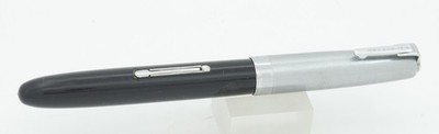 Waterman Taperite Demi Black w/Stainless Steel Cap Fountain Pen