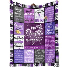Daughter Throw Blanket 60x50 Inch For Daughter From Mom Dad Birthday Gift