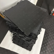 Big Floors Interlocking GarageTrac Durable Modular Floor Tiles 46 Count 12”x12”