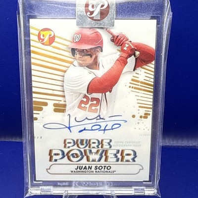 2022 Topps Pristine - Pure Power Auto Juan Soto #PPA-JSO Gold Refractor /50 (AU)