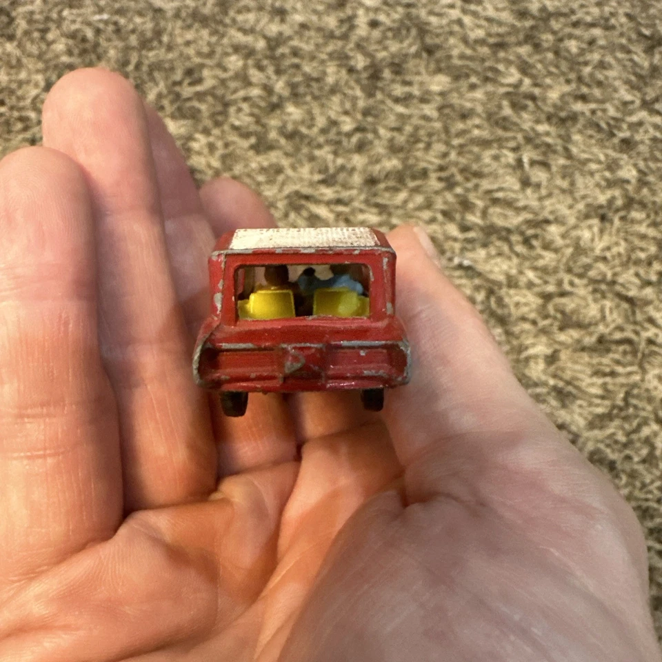 The Monkees Monkeemobile Husky Red 1960s Diecast Car Corgi Vintage - Image 4 of 4