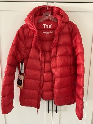 Tna The Little Puff Red Lightweight Puffer Jacket Women's Xl