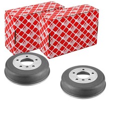 2X FEBI BREMSTROMMELN 260mm HINTEN PASSEND FÜR MERCEDES-BENZ G-KLASSE T1 | 18493