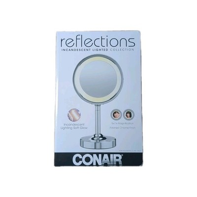 Conair Lighted Makeup Mirror with Magnification, Vanity Mirror, 1X/5X Magnifying