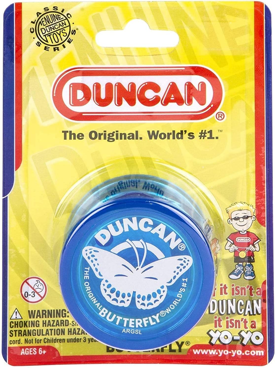 Йо-Йо с бабочкой Duncan синий 2990₽
