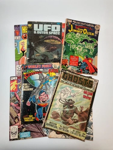 Vintage Comic Lot  70s DC Ghosts #2 Superman Blade Runner Heathcliffs Funhouse