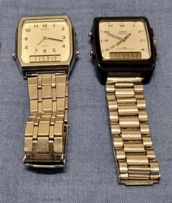 Konvolut 2 Vintage Uhren Casio, Timex Indiglo