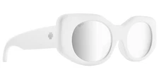 Spy Optics Hangout Matte White Retro Geometric Sunglasses - 6700000000178