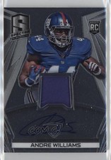 2014 Panini Spectra Rookie Jersey Auto 90/149 Andre Williams #216 Auto 5h8