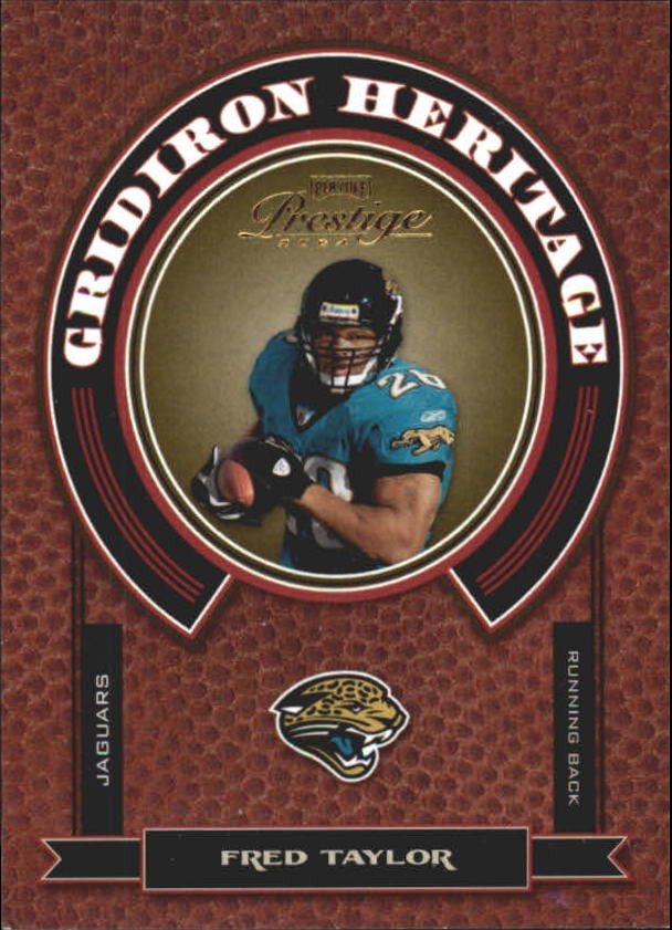 Fred Taylor #GH-10 Football Cards 2004 Playoff Prestige Gridiron Heritage trading card — raw and PSA graded price guide