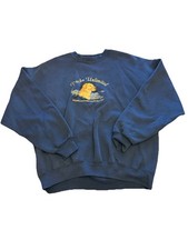 Vintage Ducks Unlimited Sweatshirt Retriever Embroidered Dog XL USA Blue Hunting