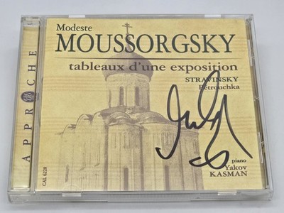 Signed Yakov Kasman CD 1998 Tableaux D'une Exposition - Mussorgsky/Stravinsky