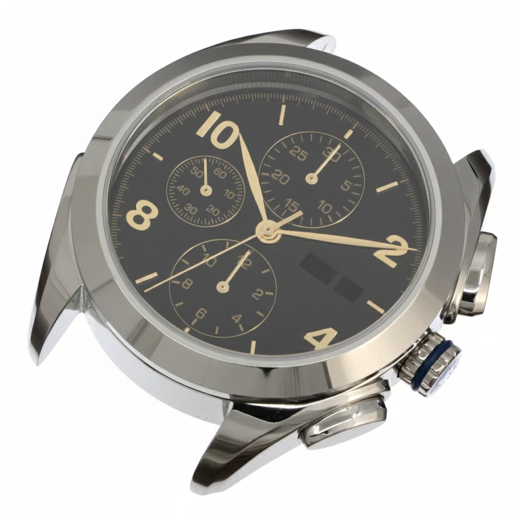 Cadran Kadloo Ocean Chrono Pour Valjoux 7750 - Noir/acier/bleu, Neuf