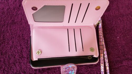 S7 edge Smartphone Hülle neu pink Luxusmodell mit Scheckkartenfächer und  Porte
