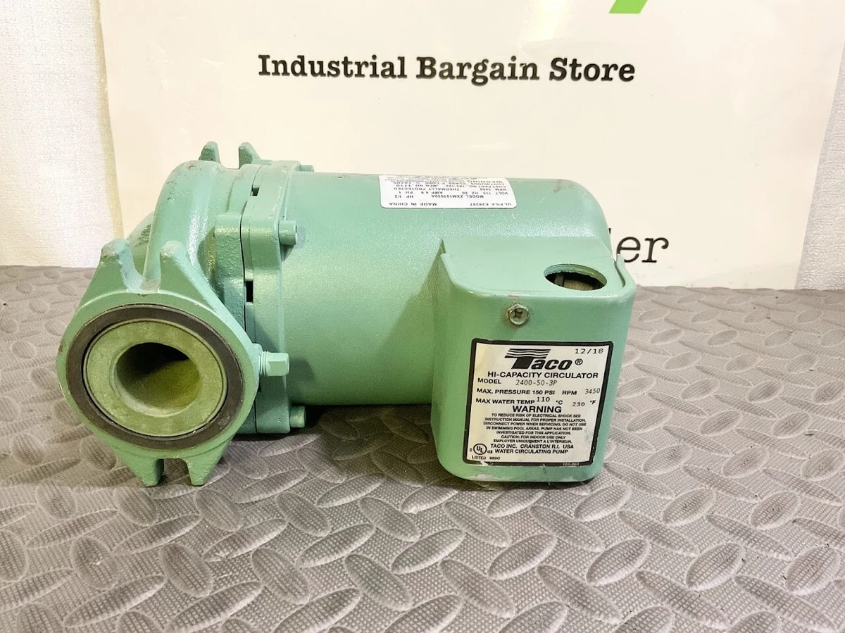 TACO Hi-Capacity Circulator 2400-50-3p 1/2HP 115V/60HZ (Model ZXM10105A) |  eBay