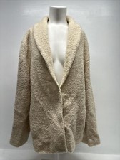 Eileen Fisher Coat Jacket Boucle Wool Rayon Lined Cream Nwt New Plus Size 3x