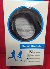 FITNESS TRACKER Smart Bracelet: Monitors Steps, Calories  More - Black