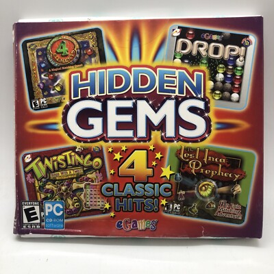 Hidden Gems 4 Classic Hits Jewel PC CD-ROM Computer Game