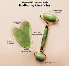 ROSELYNBOUTIQUE Jade Roller Gua Sha Facial Tools Set Face Roller Skincare New