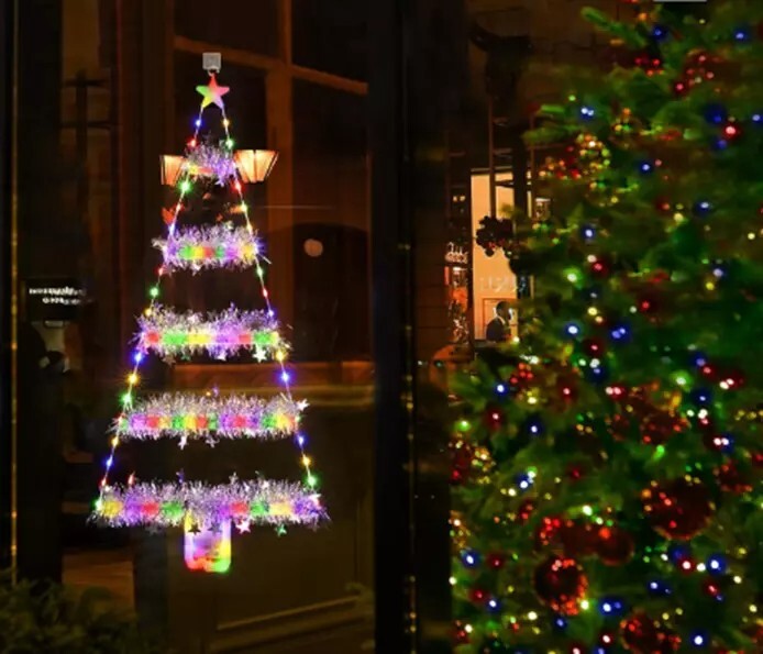 2.65ft LED Christmas Decorations Lights Multicolor Indoor String Lights For Wall