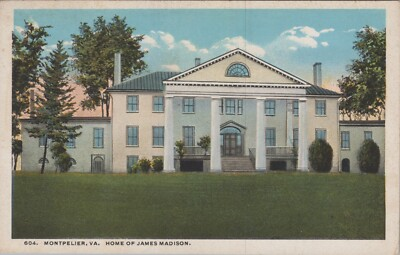 #ad #ad Home of James Madison Montpelier Virginia VA c1920s Postcard 12976a $5.95