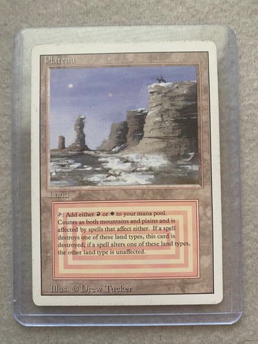 MTG Magic the Gathering Plateau - Revised Edition R LP Dual Land Card ...