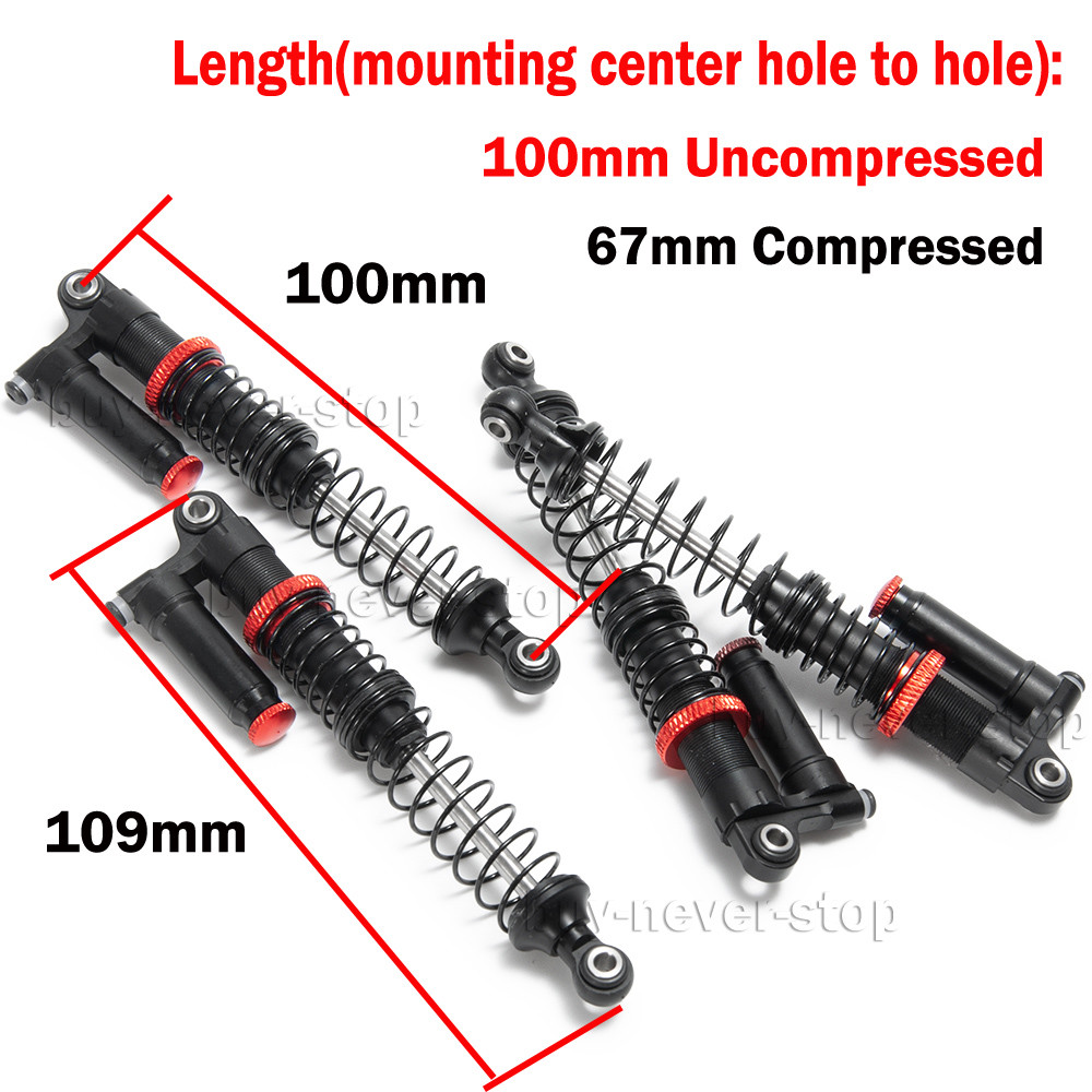 VGEBY Amortisseur De Voiture RC 2 Pièces En Métal RC Amortisseur Avec - Foto 5