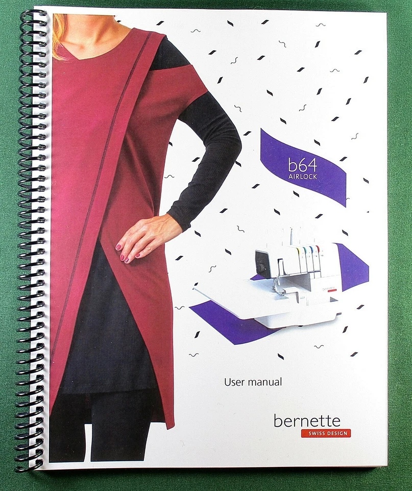 BERNINA Bernette b64 Instruction Manual: Full Color & Protective Covers!