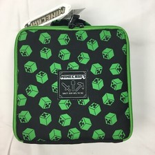New Minecraft Green Creaper Lunch Bag Box Insulated Child