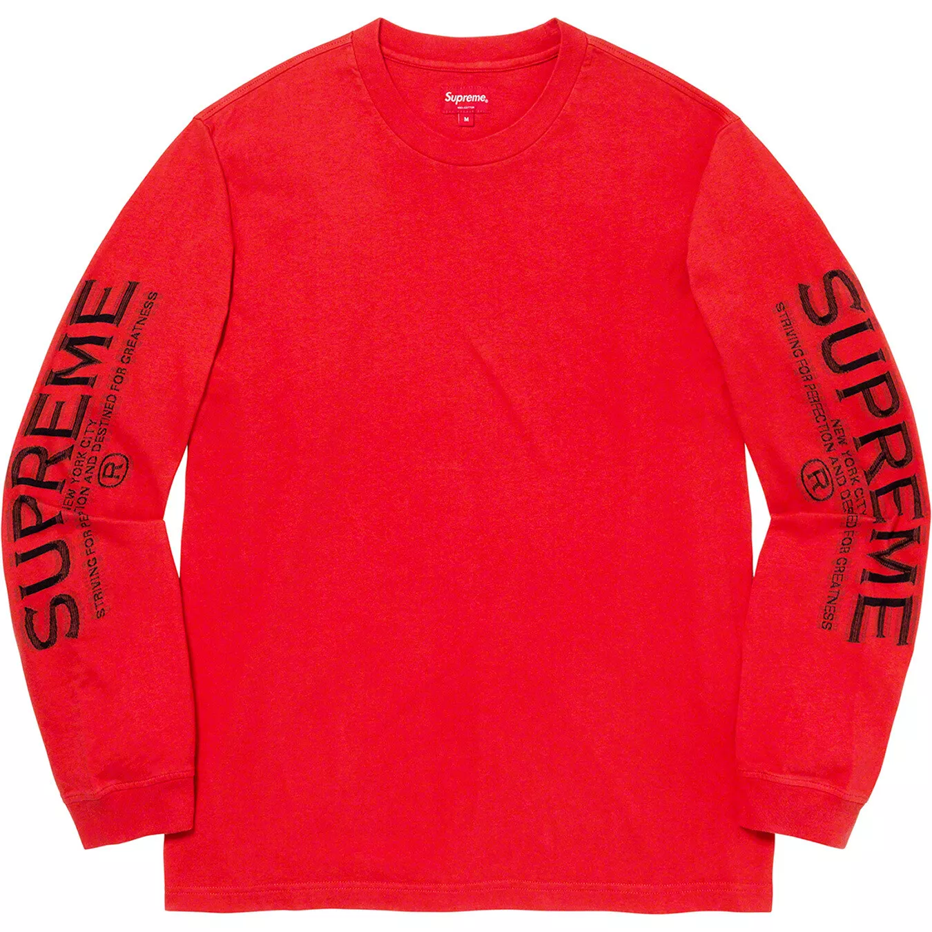 Haut à manches Supreme Intarsia L/S couleur rouge extra large XL cool street wear ?