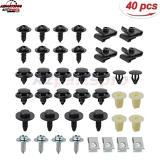 40Pcs Engine Undertray Cover Clip Bottom Shield Guard Screw Mixed Size US SHIP