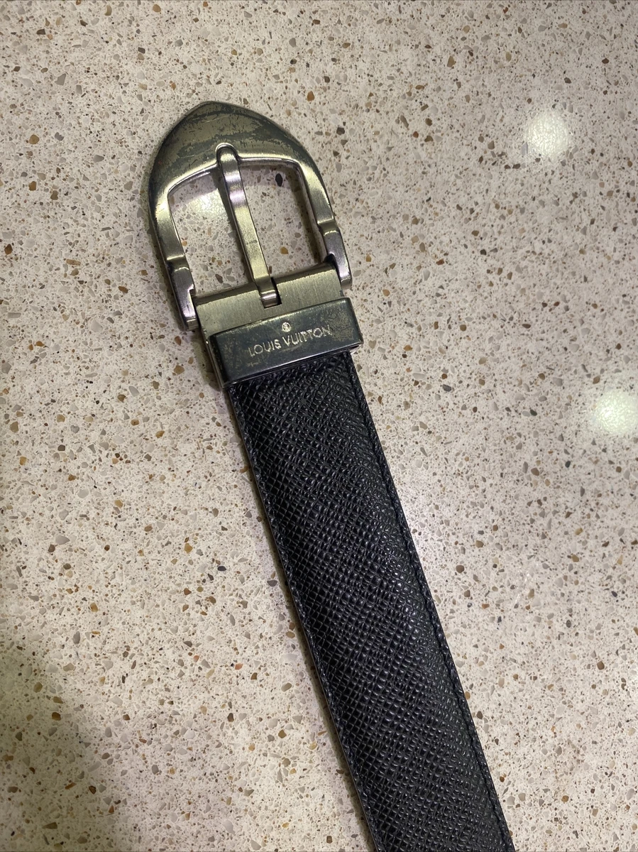 Dark Blue Belt Strap for Louis Vuitton Buckles Reversible to Light