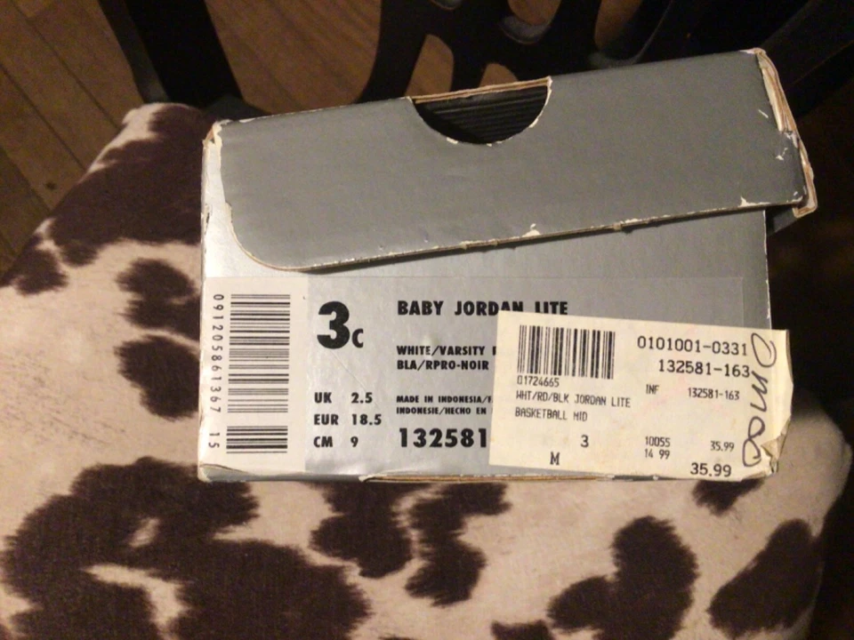 Nike 132581-163 Baby Air Jordan Lite 1999 vintage raro talla 3C Foto 4 de 4
