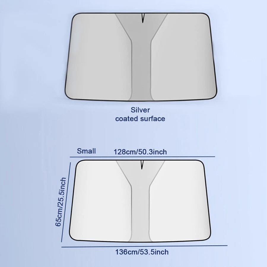 Car Sun Visor Shade Cover Windshield Sunshade Sun UV Block Protector Titanium — 第 2/4 张图片