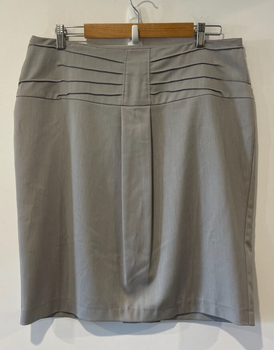 Grey pleated 2025 skirt size 14