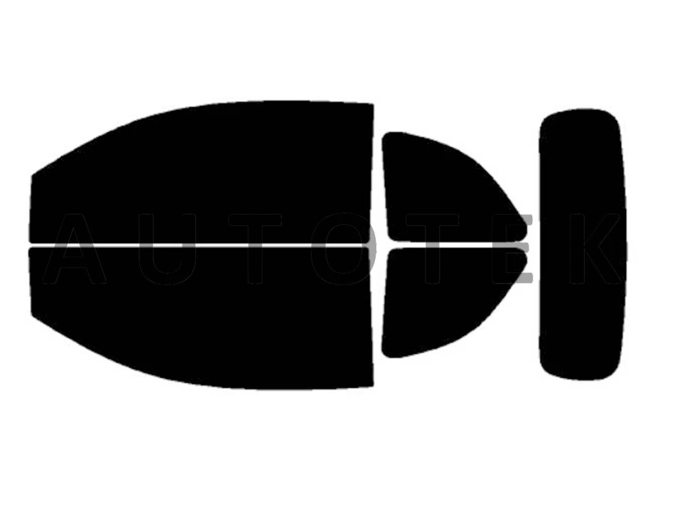 Película de ventana precortada en todos los lados cualquier tono para FIAT 500C convertible 2012-2019 Foto 2 de 4