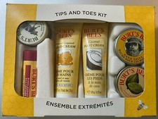Burt's Bees Tips and Toes Kit 6 Pieces for Hands, Feet and a lip balm