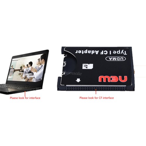 Portable SDXC SDHC SD to CF Compact Flash Memory Card Reader Adapter To 128GB - Picture 5 of 12