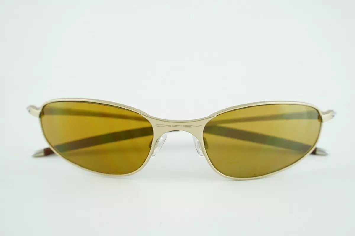 Good!! Oakley A Wire Platinum/Gold Iridium Sunglasses Vintage | eBay