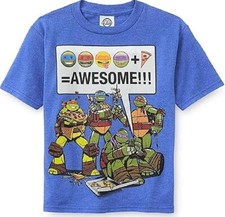 TEENAGE MUTANT NINJA TURTLES Graphic T-Shirt Comfort Tee NEW Boys Size 4  18