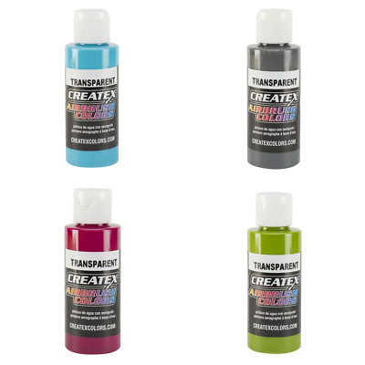 Createx transparente Acryl Airbrush Farben 60 ml Flaschen (Vollsortiment)