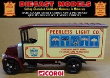 VINTAGE LORRY AMERICAN MACK TRUCK PEERLESS LIGHT Co. CORGI CLASSIC DIECAST BOXED