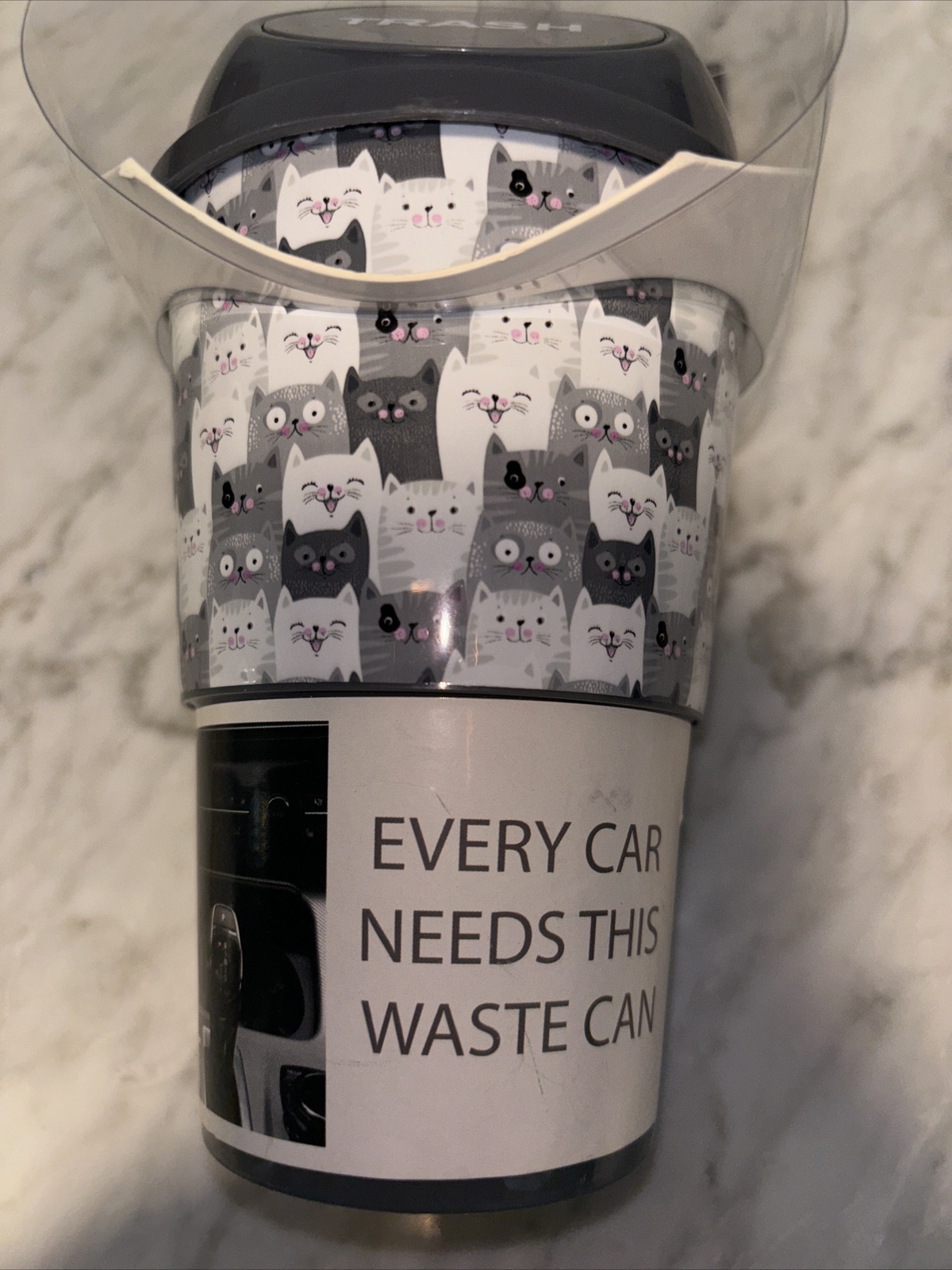 kolorae car cup holder waste can