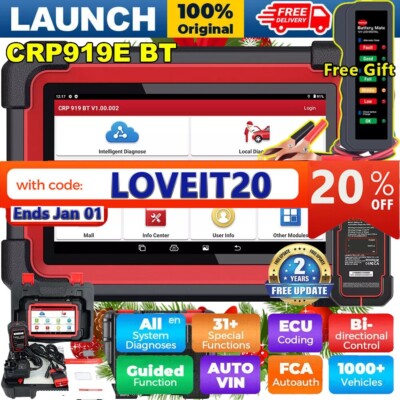 LAUNCH X431 CRP919EBT PRO Car Diagnostic Scanner Bidirectional K*y Coding CANFD