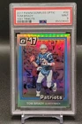 2017 Donruss Optic #32 Tom Brady Silver Prizm 1981 Tribute PSA 9 Mint