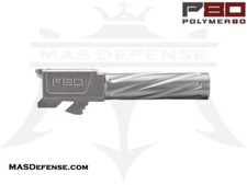 P80 SUB-COMPACT 9MM BARREL GLOCK 26 FITMENT  FLUTED STAINLESS STEEL