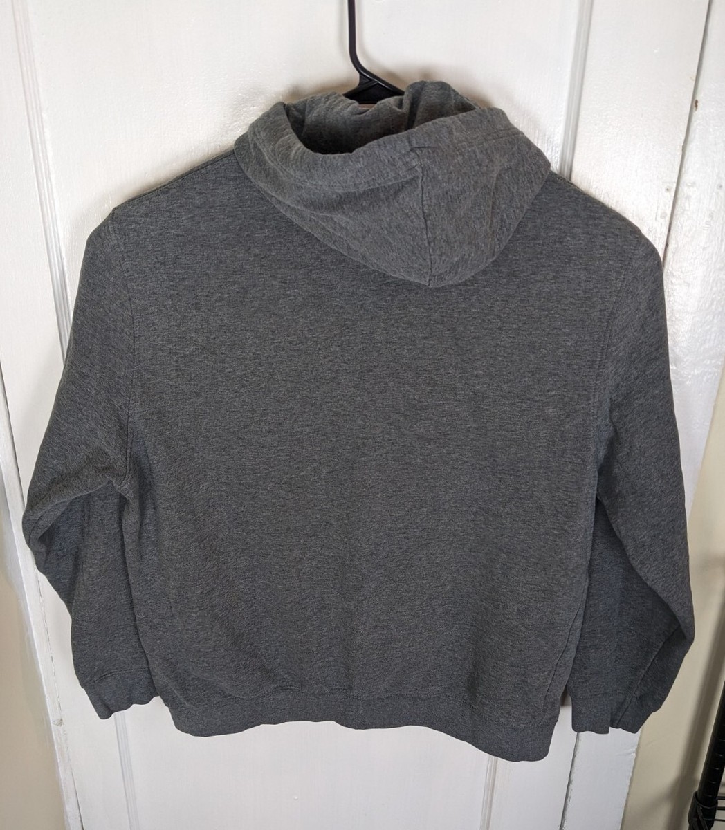 00s NIKE 2wayグラデーションプルオーバーy2k ベンチレーション Vintage Y2K Nike USA Olympics Hoodie Gray Silver Bar Tag XL