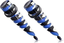 Glass Ear Tapers Gauges Plugs Stretching Kit Piercing Jewelry for Women Men