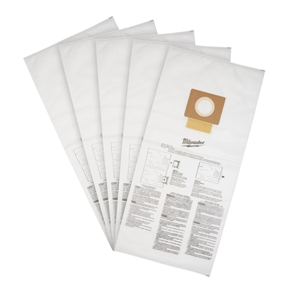 FREEDOM TOOLS LLC Milwaukee 49-90-1999 5PC Fleece Dust Bags - 12 Gallon