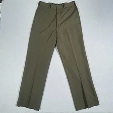 Defense Logistics Agency Pants Mens 34L Army Green Trousers Slacks